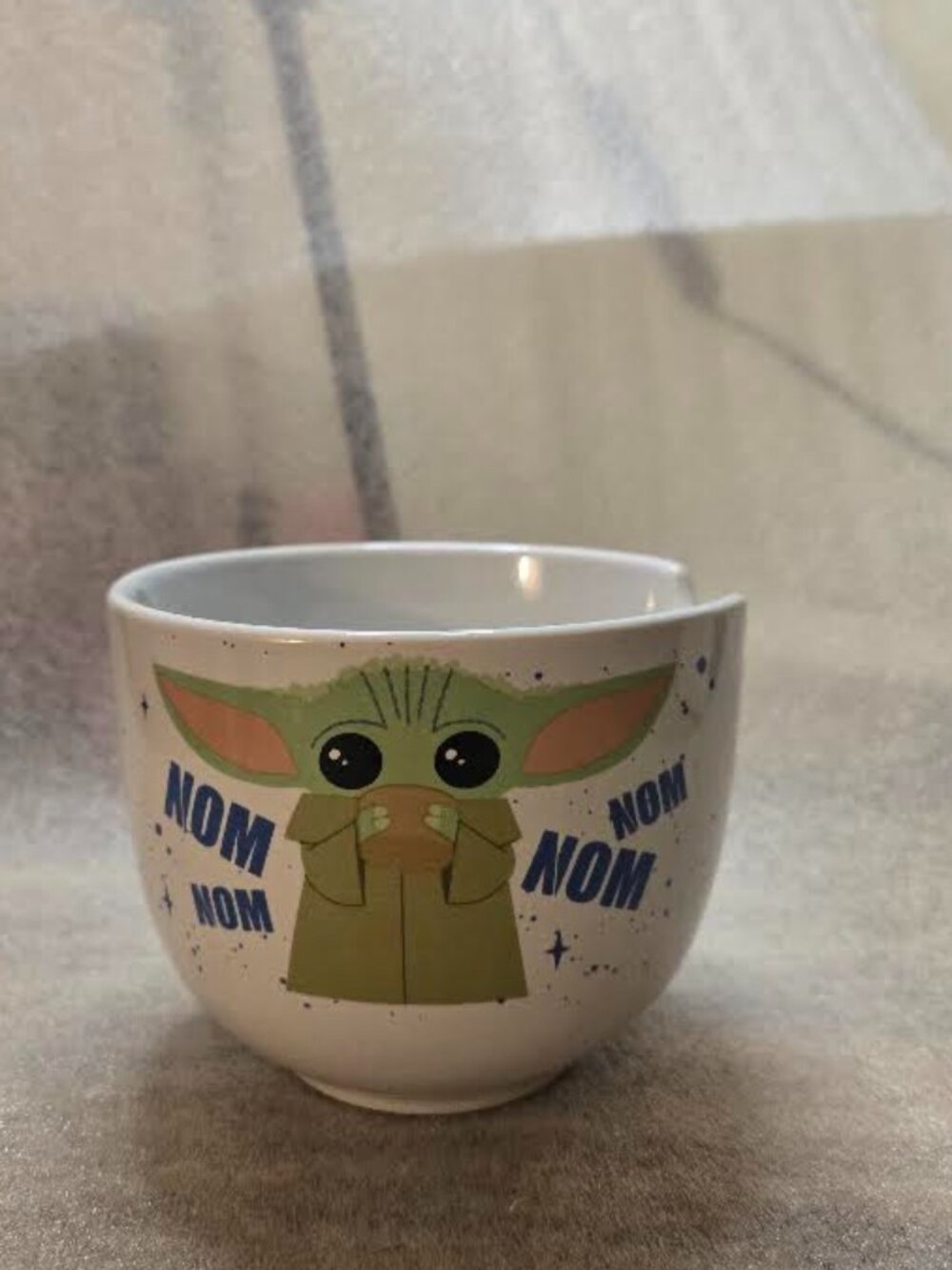 Star Wars Mandalorian Baby Yoda Grogu Ceramic Ramen Bowl